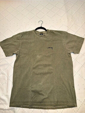 Stüssy Short Sleeve Logo Tee Green Medium
